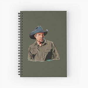 Garth Brooks - An illustration Spiral Notebook