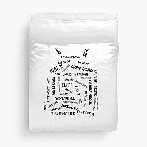 Gary Barlow Song Titles Duvet Cover