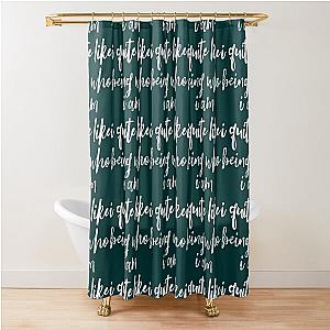 Gary Barlow I like being who I am Shower Curtain