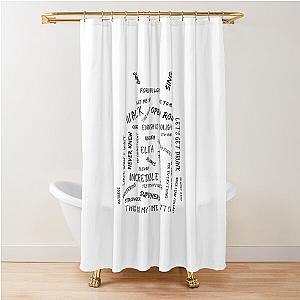 Gary Barlow Song Titles Sleeveless Top Shower Curtain