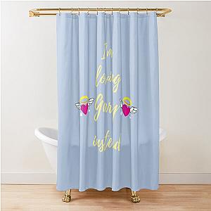 I Loving Gary Barlow Is My Angel Edition Fitted V Neck Shower Curtain