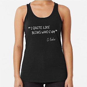 I Quirky Like Being Who I Am - Gary Barlow Inspired Quote Racer Tank Top
