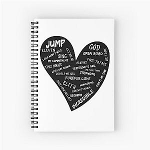 Gary Barlow Song Titles Spiral Note Book