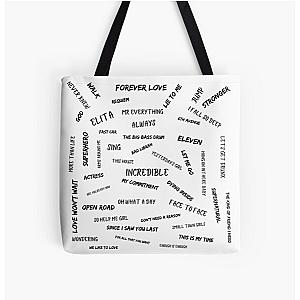 Gary Barlow Song Titles Tote Bag