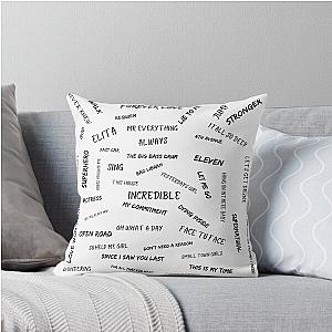 Gary Barlow Song Titles Throw Pillow