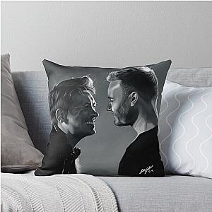 Mark Owen and Gary Barlow from Take That Throw Pillow