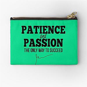 Patience and passion (Black) - Garyvee Zipper Pouch