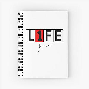 One Life IV - black - Garyvee Spiral Notebook