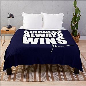 Kindness always wins - Garyvee Throw Blanket