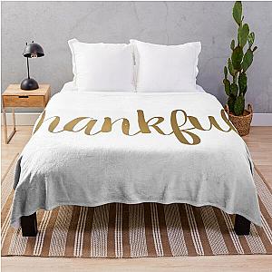 Thankful Gold - Garyvee T-Shirt Throw Blanket