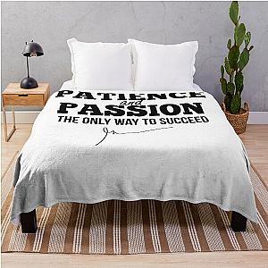 Patience and passion (Black) - Garyvee Throw Blanket