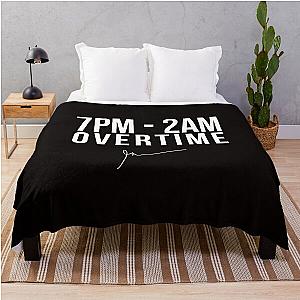 7PM - 2AM Overtime - Garyvee Throw Blanket