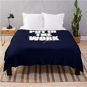 Put in the work (White) - Garyvee Throw Blanket