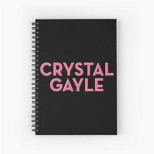 Crystal gayle logo Spiral Notebook