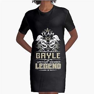 Gayle Name T Shirt - Gayle Dragon Lifetime Member Legend Gift Item Tee Graphic T-Shirt Dress