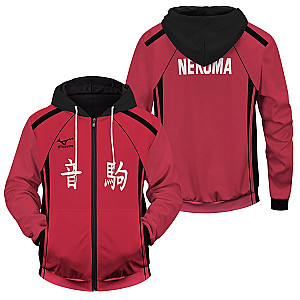 Haikyuu Hoodies - Haikyuu Nekoma Unisex Zipped Hoodie FH0709