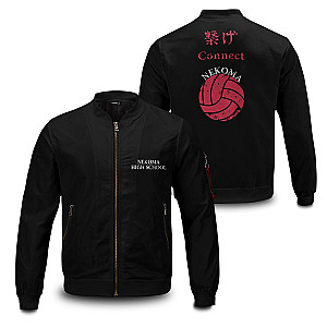 Haikyuu Jackets - Nekoma Rally Bomber Jacket FH0709