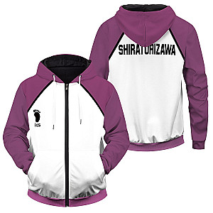 Haikyuu Hoodies - Shiratorizawa Unisex Zipped Hoodie FH0709