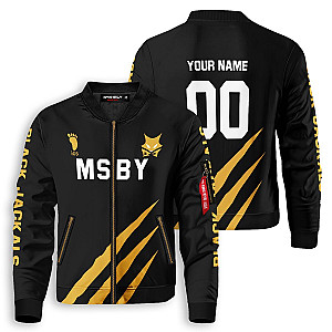 Haikyuu Jackets - Personalized MSBY Black Jackals Bomber Jacket FH0709