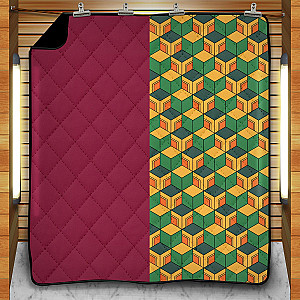 Demon Slayer Blankets - Cozy Giyu Quilt Blanket FH0709