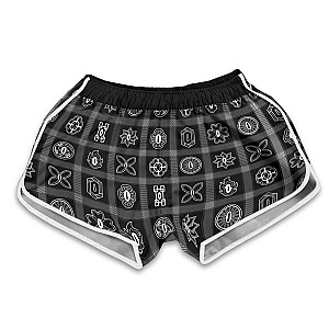 Demon Slayer Shorts - Demon Slayer Plaid Women Beach Shorts FH0709