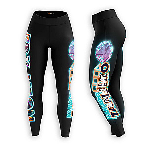 Demon Slayer Leggings - Tanjiro Neon Unisex Tights FH0709