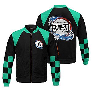 Demon Slayer Jackets - Tanjiro Jersey Bomber Jacket FH0709