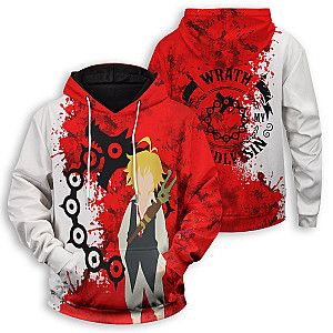 Seven Deadly Sins  Hoodies -  Sin of Wrath Unisex Pullover Hoodie FH0709