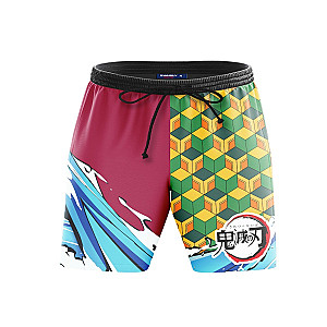 Demon Slayer Shorts - Slayer Giyu Beach Shorts FH0709