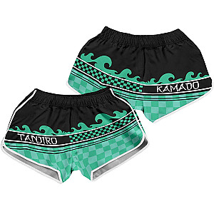 Demon Slayer Shorts - Summer Tanjiro Women Beach Shorts FH0709