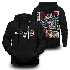 Demon Slayer Hoodies - Slayer Panel Unisex Pullover Hoodie FH0709