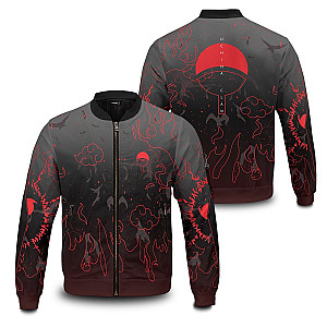 Naruto Jackets - Uchiha Emblem Bomber Jacket FH0709