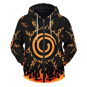 Naruto Hoodies - Kurama Unisex Zipped Hoodie FH0709