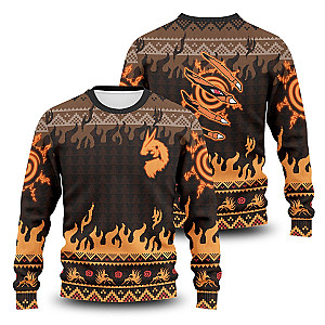 Naruto Sweaters - Kurama Mark Unisex Wool Sweater FH0709