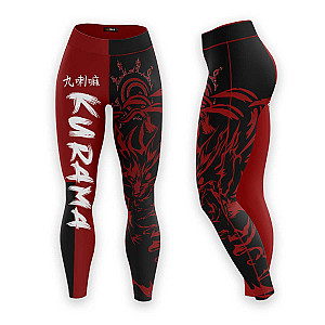 Naruto Leggings - Kurama Red Fashion Unisex Tights FH0709