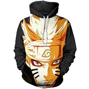 Naruto Hoodies - Eyes of Power : Nine-Tails Sage Mode Unisex Pullover Hoodie FH0709