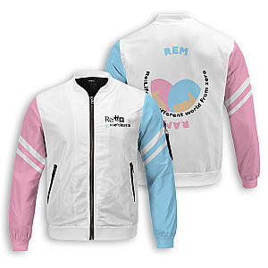 Re Zero Jackets - Re: Zero Rem Ram Bomber Jacket FH0709