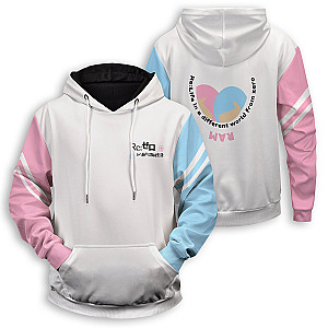 Re Zero Hoodies - Re: Zero Rem Ram Unisex Pullover Hoodie FH0709