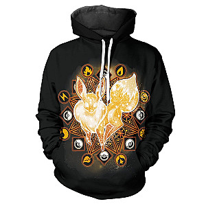 Pokemon Hoodies - Starry Eeveelution Unisex Pullover Hoodie FH0709