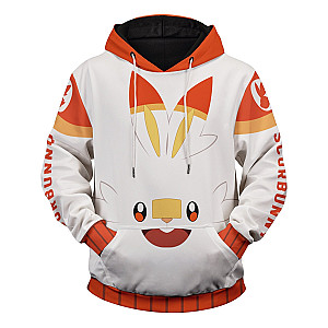 Pokemon Hoodies - Starter Scorbunny Unisex Pullover Hoodie FH0709