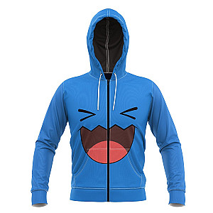 Pokemon Hoodies - Wobuffet Unisex Zipped Hoodie FH0709