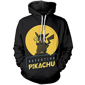 Pokemon Hoodies - Detective Pikachu Silhouette Unisex Pullover Hoodie FH0709