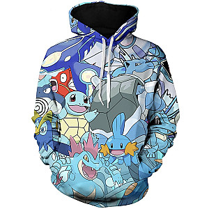 Pokemon Hoodies - Water Unisex Pullover Hoodie FH0709