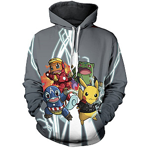 Pokemon Hoodies - Poke Avengers Unisex Pullover Hoodie FH0709