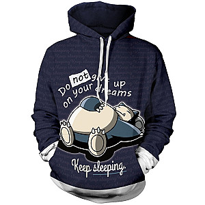 Pokemon Hoodies - Sleeping is Life Unisex Pullover Hoodie FH0709