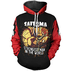 One Punch Man Hoodies - Strongest Man in the World Unisex Pullover Hoodie