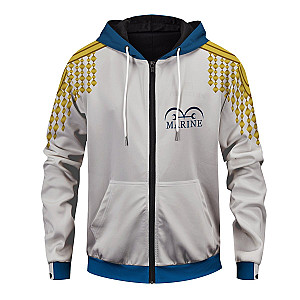 One Piece Hoodies - One Piece Marine Unisex Zipped Hoodie FH0709