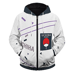 Naruto Hoodies - Sasuke Uchiha Unisex Zipped Hoodie FH0709