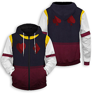 Hunter x Hunter Hoodies - hxh Hisoka Unisex Zipped Hoodie FH0709