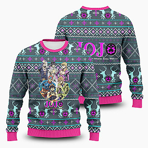 JJBA Sweaters - Golden Wind Xmas Unisex Wool Sweater FH0709